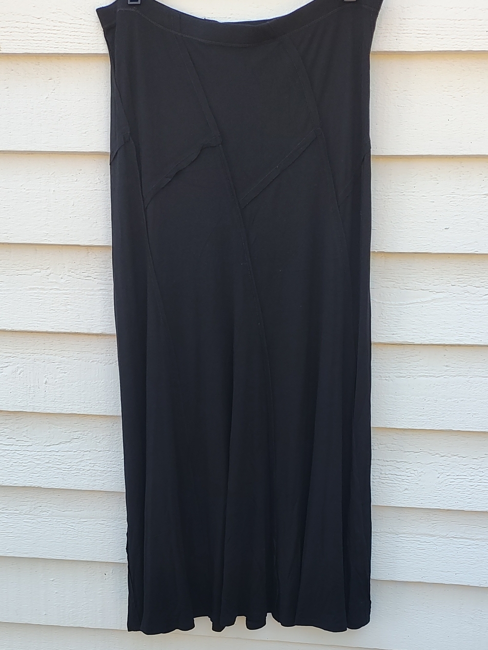 Max Studio Black Panel Maxi Skirt